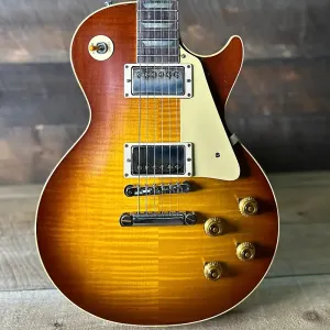 Gibson Custom Made 2 Measure 1959 Les Paul Standard Reissue VOS - Iced Tea Burst с задней частью и грифом Pelham Blue?! 951892