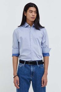 Хлопчатобумажную рубашку Hugo, синий