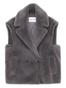 Кларий двубортный жилет Stand Studio, серый
