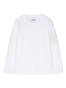 Stone Island Junior джемпер с вышивкой Compass, нейтральный цвет