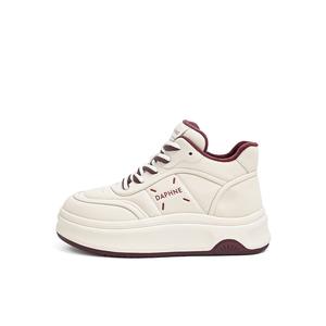 DAPHNE Женские мид-топ скейтборд кроссовки бордовые, цвет Burgundy