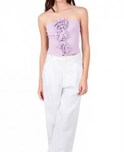 Безрукавный топ лавандового цвета с розой Endless rose