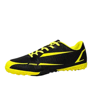 TONYBEAR Унисекс футбольные бутсы мид-топ черные неоново-желтые/черные неоново-зеленые/черные оранжевые/черные голубые - черные неоново-желтые для искусственного покрытия