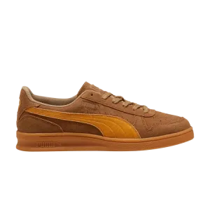 Кроссовки Puma Indoor R Suede Chocolate Chip Sport Yellow, коричневый