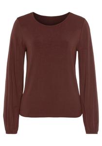 Лонгслив Lascana, коричневый