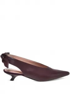 Туфли с заостренным носком Alberta Ferretti, красный