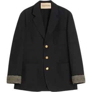 Valentino Однобортный блейзер, Marine Blue