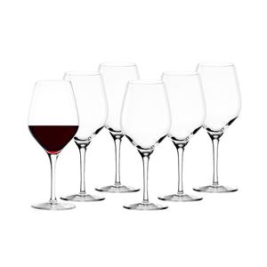 Бокалы для красного вина Rotweinkelche Exquisit 350 мл, набор 6 шт., прозрачные Stölzle, прозрачный
