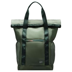 Lululemon Складная полиэстеровая сумка через плечо унисекс, Gray Eucalyptus/Legacy Green/Coral Kiss