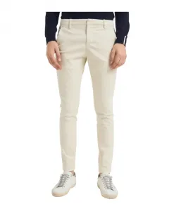 Зауженные брюки-чиносы цвета песка Dondup, бежевый