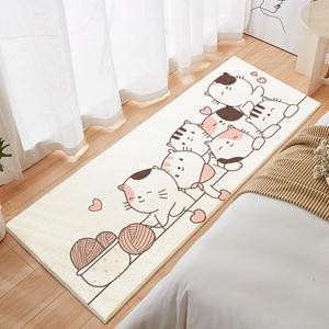 Budis Ковер 60х140 см из искусственной шерсти для детской комнаты, утолщенный, с мультяшным принтом, у кровати или на окне