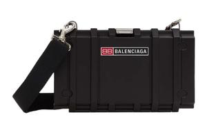 Сумка через плечо из переработанного материала, мужская черная Balenciaga, Set (Bag+Dust Bag)