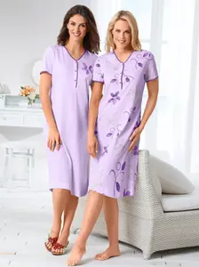 Ночная рубашка "Ночные рубашки с короткими рукавами" Ascafa, фиолетовый