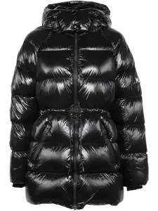 Пуховик Black с капюшоном Mackage, черный