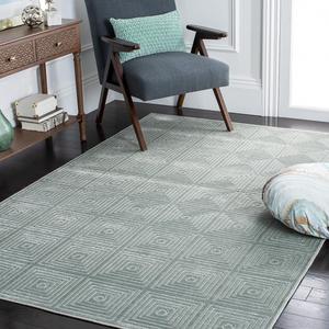 Ковер SAFAVIEH, 161 x 229 см, Paradise Collection, Slate, современный дизайн из вискозы, идеально подходит для помещений с высокой проходимостью в гостиной, спальне (PAR161-1110)