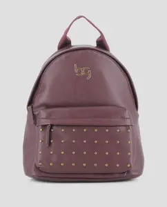 Женский рюкзак с передним карманом с заклепками Blogger, бордовый