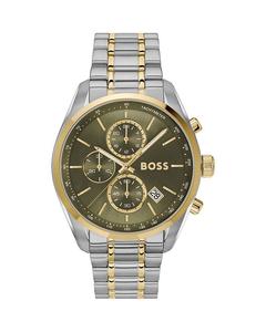 Grand Prix 44 Chronograph, 44 мм BOSS Hugo Boss, зеленый