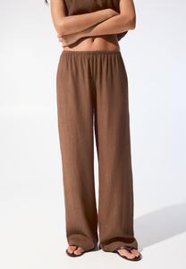 Пижамные штаны PULL&BEAR, коричневый