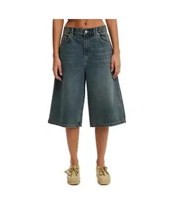 Женские джинсовые шорты-бермуды 91 Baggy COTTON ON, синий