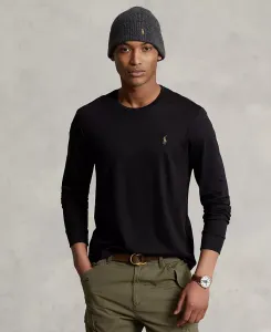 Мужская футболка Custom Slim Fit из мягкого хлопка Polo Ralph Lauren, черный