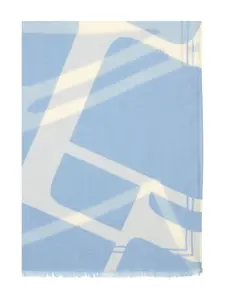 Шарф с монограммой Marc O'Polo, синий