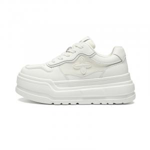 ZHR Нескользящие, износостойкие, легкие, увеличивающие рост низкие кроссовки для скейтбординга, бежевые женские