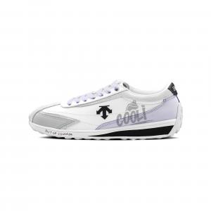 DESCENTE Кроссовки Cron Racer Mist Silver с амортизацией и дышащими свойствами, повседневные, унисекс, серо-фиолетовые