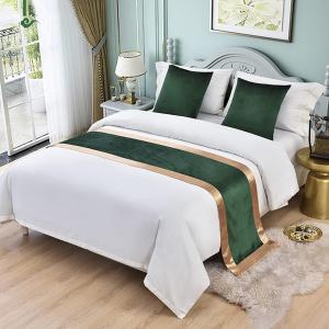 TTiiLoe Бархатное покрывало для изножья кровати зеленого цвета Velvet Green