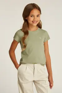 Хлопковая футболка детская 2 шт Calvin Klein Jeans, зеленый