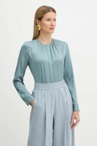 Шелковая рубашка BOSS, бирюзовый