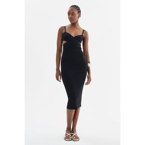 Лидия | Миди платье из трикотажа Lamarque, черный