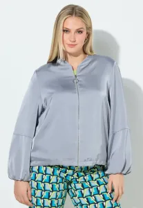 Куртка-Бомбер alinie collegekragen lanarm Ulla Popken, Boulder Grey