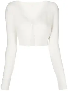 Укороченный жакет Le Cardigan Alzou Jacquemus, нейтральный