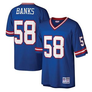 Мужская футболка Mitchell & Ness Carl Banks Royal New York Giants Legacy Replica Unbranded