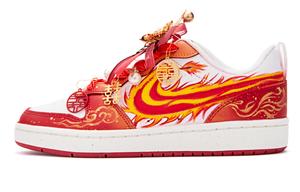 Court Borough 2 устойчивые к истиранию дышащие низкие скейтборд кроссовки Women's Nike, белый