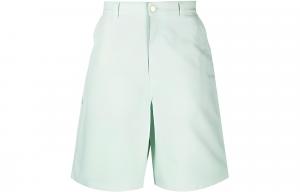Бермуды Ami Paris с широкими штанинами и стропой AMIPARIS, зеленый