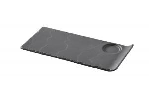 Тарелка Revol Porcelaine France сланцевого цвета, 13,4/1,5/29 см