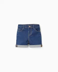 Джинсовые шорты с пятью карманами для маленьких девочек Zippy, синий