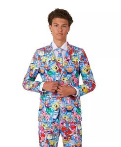 Комплект костюма приталенного кроя Big Boys Sponge Bob Frenzy Opposuits, мультиколор