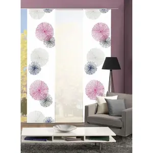 ИДЕИ ДЛЯ ДОМАШНЕЙ ЖИЗНИ Раздвижная штора «SCOPPIO», (4 шт.), ВxШ: 245x60, включая монтажные принадлежности Home Wohnideen, цвет flieder