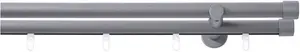 Комбинированный карниз Good Life "Gorra", 2-х направляющий, фиксированного размера 200 см, Ø 20 мм, цвет anthrazit