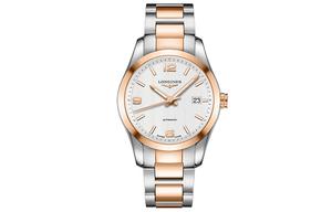 LONGINES Часы Men's Conquest Classic Collection Watch, Rose Gold Watch Dial