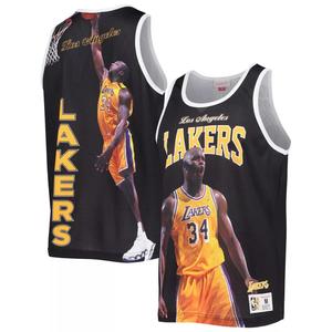 Мужская майка Mitchell & Ness Shaquille O'Neal Black Los Angeles Lakers Hardwood Classics Player