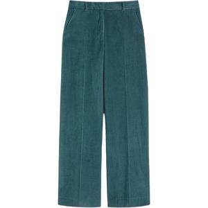 Хлопковые брюки из вельвета WEEKEND MaxMara, teal