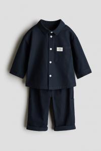 Комплект из двух предметов: рубашка и брюки H&M, синий