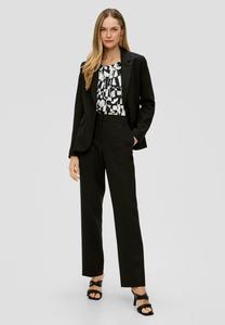 Блузка À MOTIF ORNÉ DE DÉTAILS PLISSÉS s.Oliver BLACK LABEL, цвет schwarz