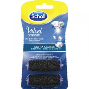 Бархатные гладкие сменные ролики для влажной и сухой уборки, особо прочные с алмазными частицами Scholl, 2 шт.