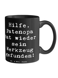 Кружка Приключения Крестного отца с надписью черного цвета Mr. & Mrs. Panda
