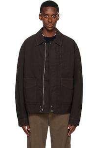 Dries Van Noten Коричневая утепленная куртка