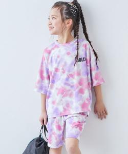 Супер крутая пижама с принтом тай-дай Devirock, цвет Pink